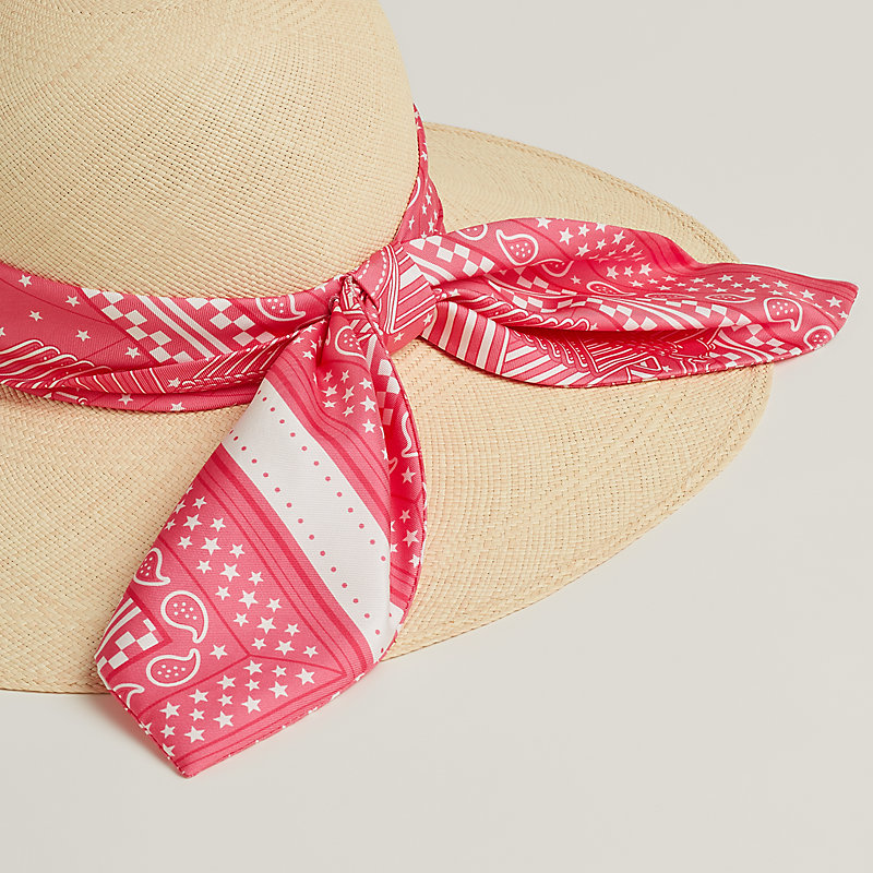 Ingrid Zigzag hat - Pink | Hermès Netherlands